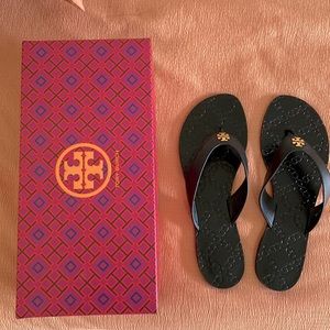 New Tory Burch Monroe Thong Sandal Leather Size 7.5